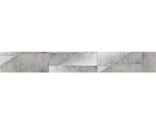 Crédence de cuisine mySpotti Splash Concrete Plates mur en béton 4500 x 600 mm SP-F3-1248