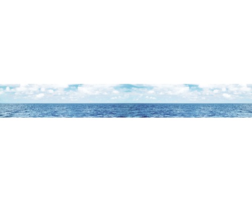 Crédence de cuisine mySpotti Splash Horizon horizon nuages eau 4500 x 600 mm SP-F3-1263