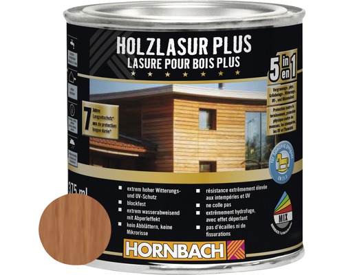 HORNBACH Holzlasur Plus mahagoni 375ml