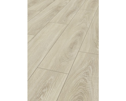 Surface de sol stratifié clair avec structure en bois