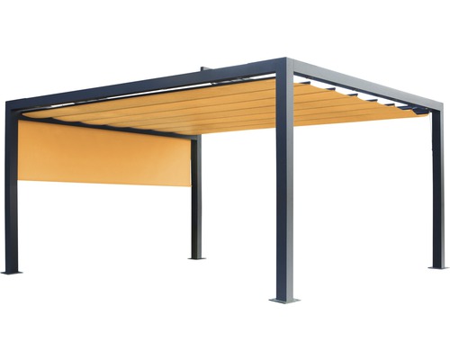 Pergola mit ausziehbarem Sonnenschutz