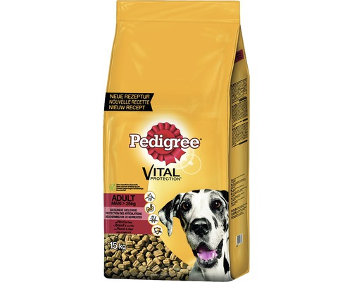 Croquettes pour chiens, Pedigree Adult Maxi au bœuf et au riz 15 kg