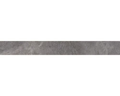 Carrelage de plinthe Aspen anthracite 7.2x62 cm Carreau de sol gris aspect marbre