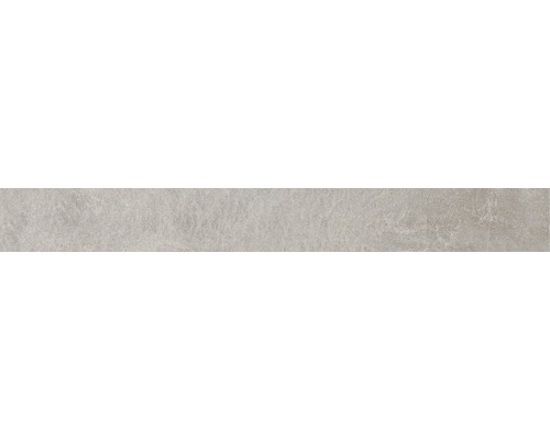 Sockelfliese Aspen grau 7.2x62 cm