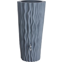 Récupérateur d''eau de pluie gris avec robinet