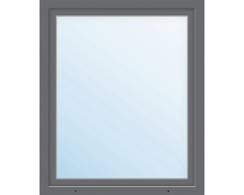 Fenêtre en plastique ARON Basic blanc/anthracite 700x1100 mm DIN droite