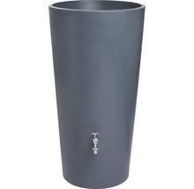 Récupérateur d''eau de pluie gris avec robinet