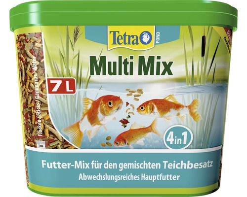 Tetra Pond Multi Mix nourriture de bassin 7 l Aliment pour bassin Tetra Multi Mix dans un seau de 7 litres