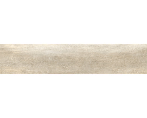 Dalle de terrasse en grès cérame fin Greenwood beige bord rectifié 40 x 120 x 2 cm