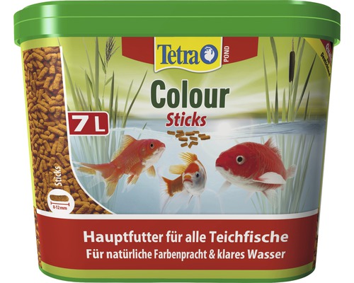 Tetra Pond Colour Sticks nourriture de bassin 7 l Aliment pour bassin Tetra Colour Sticks en emballage de 7 litres
