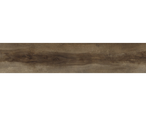 Dalle de terrasse en grès cérame fin Greenwood bruno bord rectifié 40 x 120 x 2 cm
