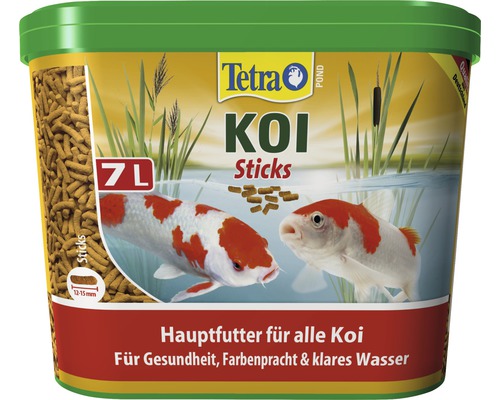TTetra Pond KOI Sticks nourriture de bassin 7 l Tetra Koi Sticks aliment principal pour tous les koïs en emballage de 7 litres