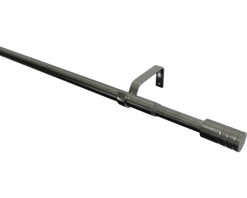 Gardinenstangen Set ausziehbar Zylinder edelstahl-optik 190-340 cm Ø 16/19 mm Gardinenstangen Set ausziehbar Zylinder edelstahl-optik 190-340 cm Ø 16/19 mm