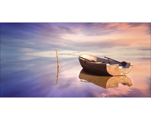 Leinwandbild Lonely Boat 50x100 cm