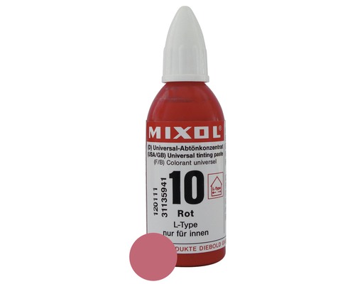 MIXOL® Abtönkonzentrat 10 rot 20 ml MIXOL® Abtönkonzentrat 10 rot 20 ml