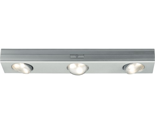 Éclairage d'armoire LED à intensité lumineuse variable 3x0,18 W 3x22 lm 3000 K blanc chaud Jiggle chrome/mat l 300 mm