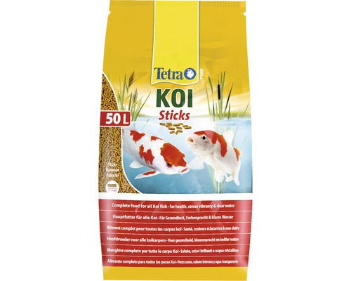 Aliment pour poissons Tetra Koi Sticks en sac de 50 litres