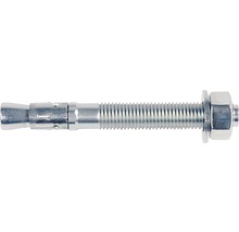 Metallanker mit Schraube und Mutter