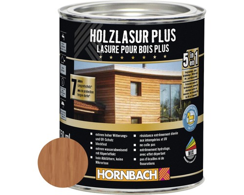 HORNBACH Holzlasur Plus mahagoni 750 ml