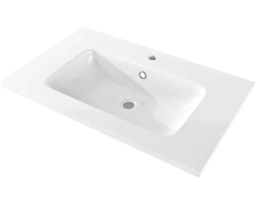 Lavabo pour meuble Venus Tessin en fonte minérale 75 cm blanc