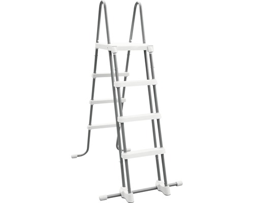 Échelle de piscine avec marches en plastique et cadre en acier