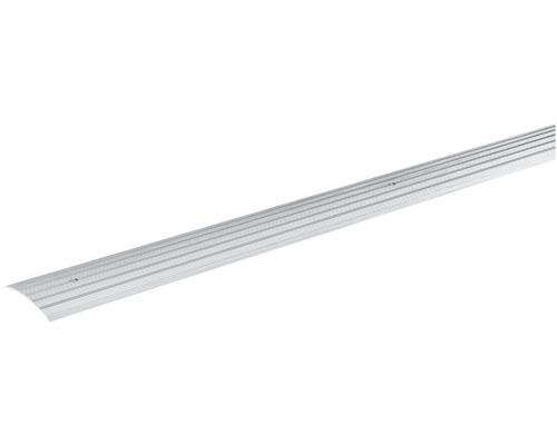 Profilé d’adaptation Skandor argent anodisé perforé 4,5x40x900 mm Profilé de transition en aluminium avec rainures