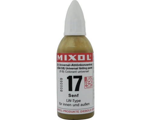 Pâte colorante universelle Mixol numéro 17 moutarde pour l''intérieur et l''extérieur