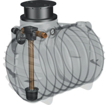 Regenwasser-Erdtank 3400 Liter inkl. Tankeinbaufilter
