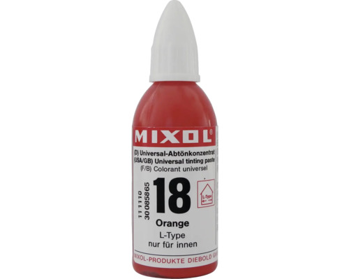 Pâte colorante universelle Mixol Orange type L pour l''intérieur