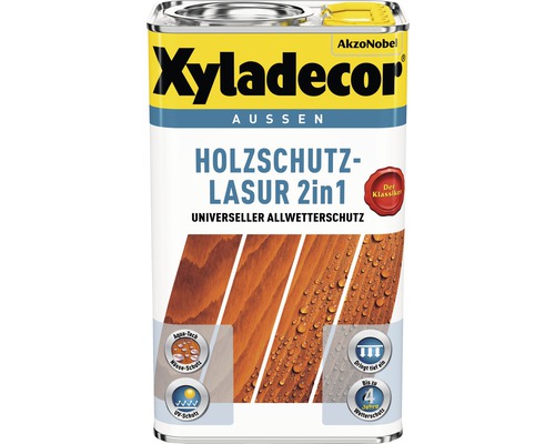 Xyladecor lasure de protection du bois 2en1 pour extérieur