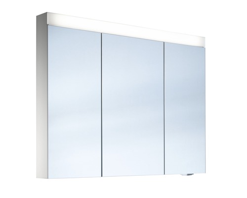 Armoire de toilette Schneider Spiegelschränke PATALINE 100 cm blanc 3 porte LED