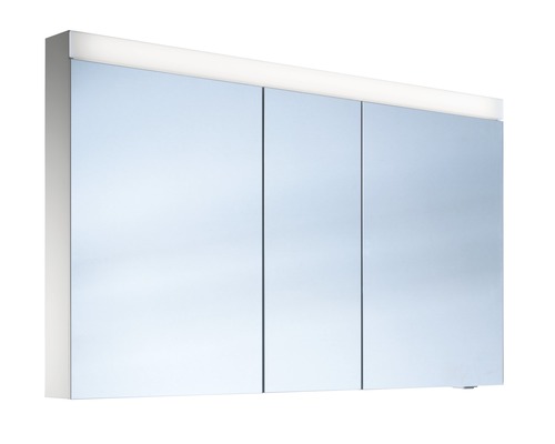 Armoire de toilette Schneider Spiegelschränke PATALINE 130 cm blanc 3 porte LED