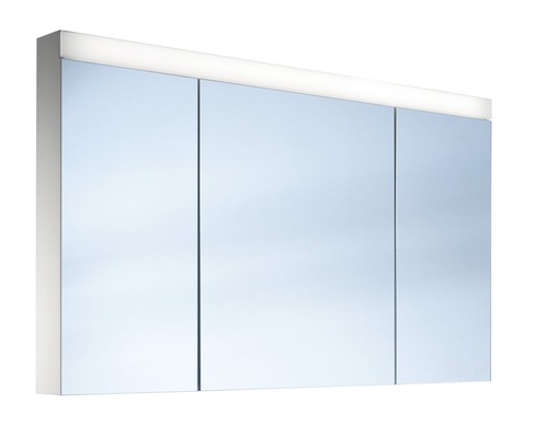 Armoire de toilette Schneider Spiegelschränke PATALINE 130 cm blanc 3 porte LED
