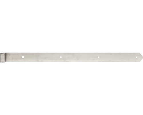Paumelle de volet Type 6 forme droite, semi-lourde, 600x13x40 mm, acier inoxydable