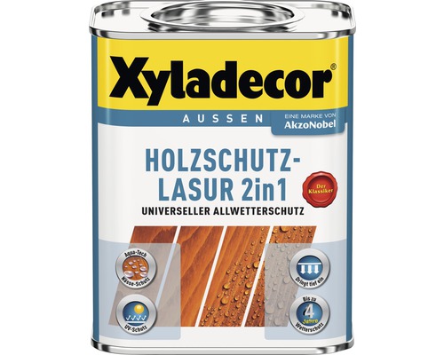 Lasure de protection du bois 2en1 Xyladecor pour l''extérieur en bidon