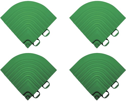Eckteil Set Klickfliese 6.2x6.2 cm grün 4 St