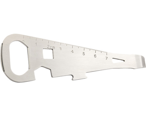 Multifunktionswerkzeug aus Metall mit Messskala