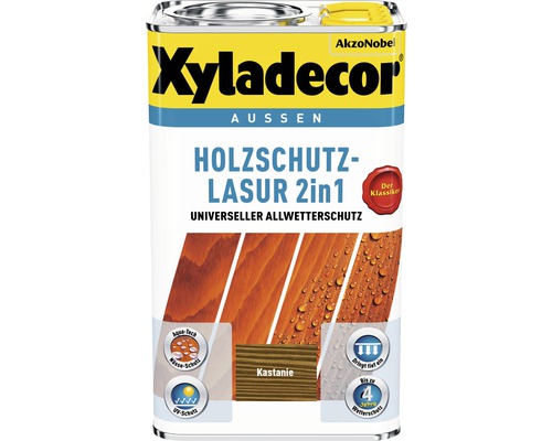 Xyladecor Holzschutzlasur kastanie 2.5 l