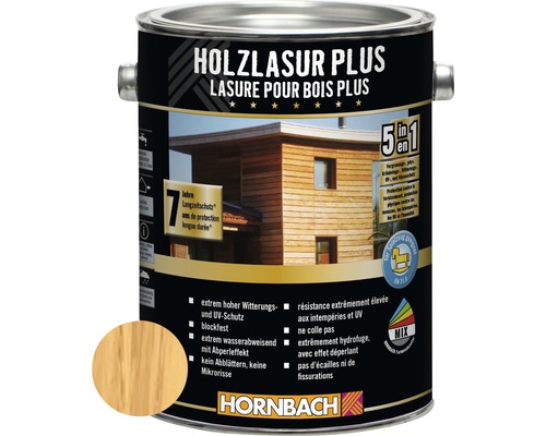 HORNBACH Holzlasur Plus kiefer 2,5 L