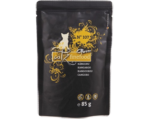 Catz finefood Katzenfutter nass No.107 Purrrr Känguru 85 g