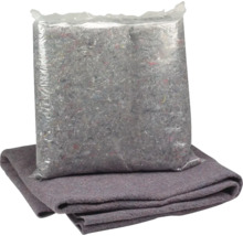 Couverture de déménagement avec matériau de rembourrage dans un emballage