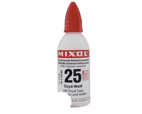 MIXOL® Abtönkonzentrat 25 Oxyd weiss 20 ml MIXOL® Abtönkonzentrat 25 Oxyd weiss 20 ml