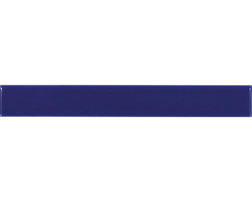 Frise en céramique bleu cobalt 2,5x20 cm Z-5-60 plat Carreau unique