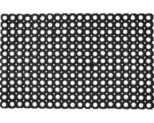 Paillasson alvéolaire en caoutchouc noir 50x80 cm Tapis en caoutchouc noir avec trous