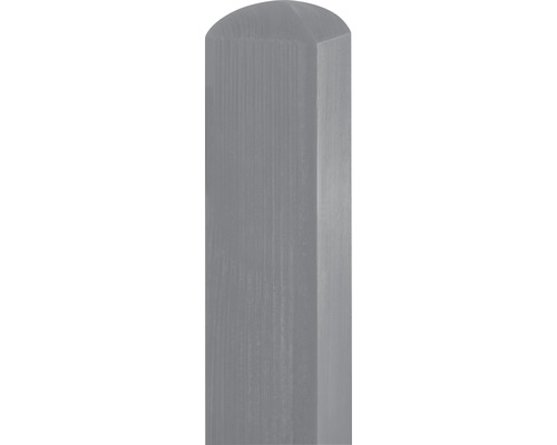 Poteau Konsta strié 9 x 9 x 190 cm gris basalte