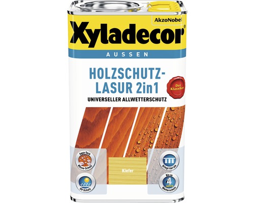 Xyladecor Holzschutzlasur kiefer 2.5 l