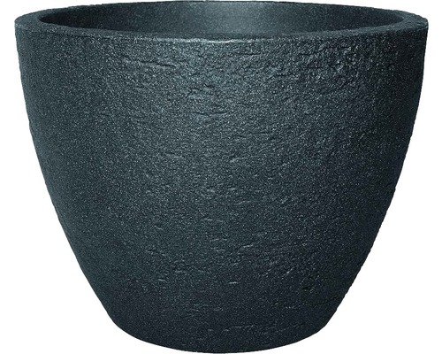 Pot de fleurs Geli Stone plastique Ø 50 H 38 cm anthracite