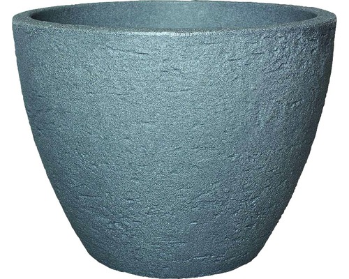 Pot de fleurs geli Stone plastique, Ø 50 H 38 cm gris
