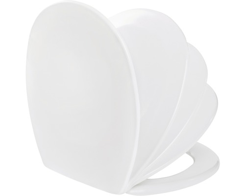 Abattant de WC blanc avec fermeture amortie