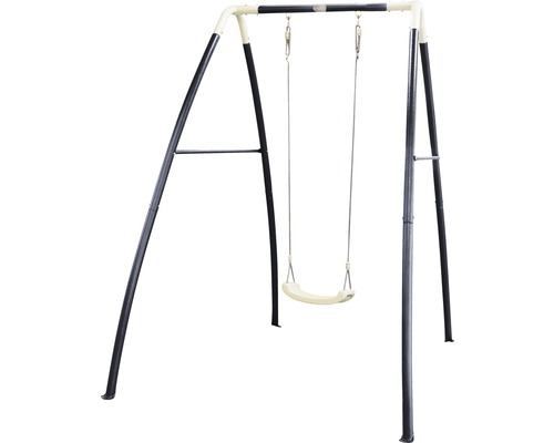 Balancelle avec cadre en acier pour le jardin